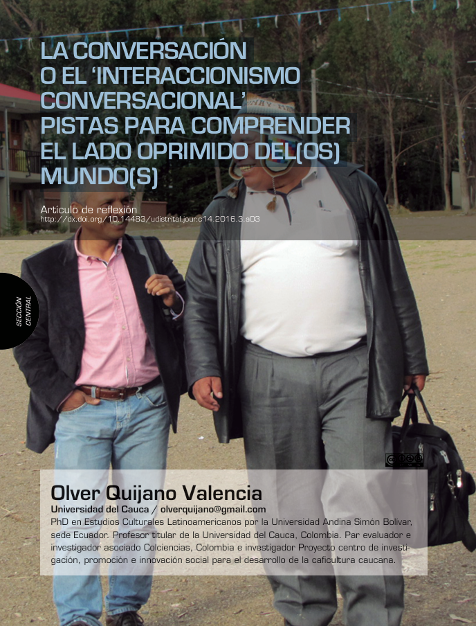 La Conversación o el 'Interaccionismo Conversacional' Pistas para Comprender el Lado Oprimido del(os) Mundo(s) 
