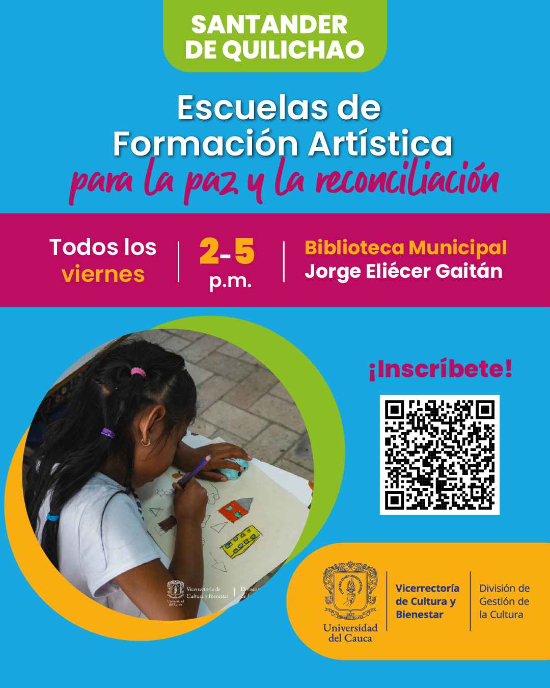 Escuelas de Formación Artística para la Paz y la Reconciliación - Santander de Quilichao
