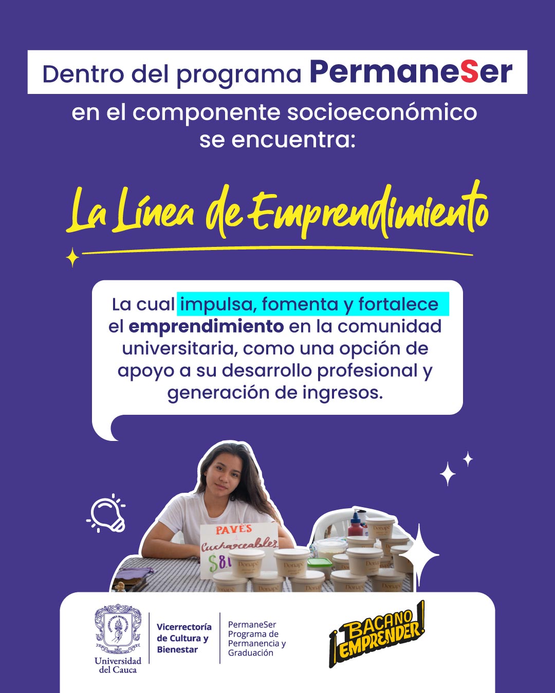 La línea de emprendimiento 