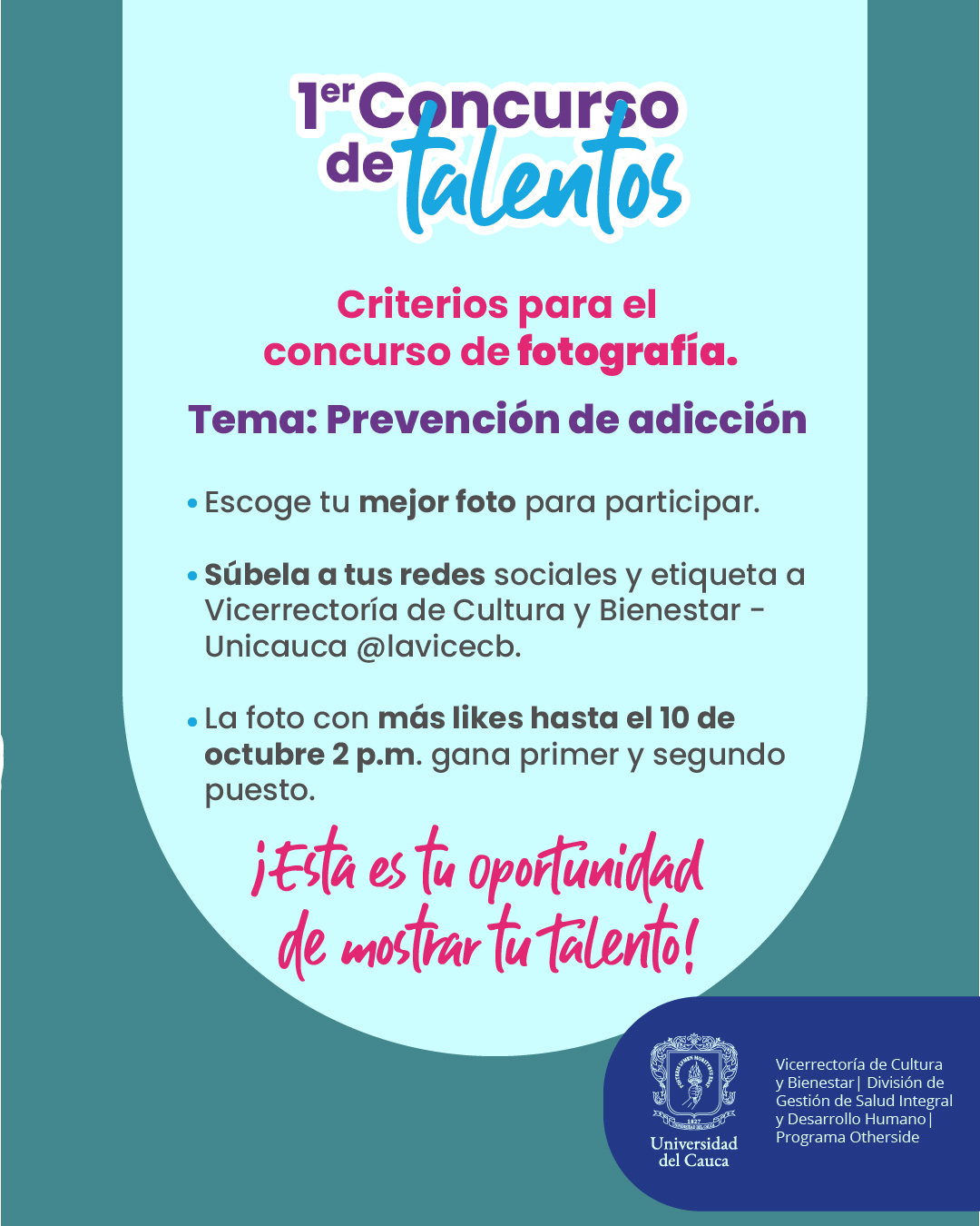1er Concurso de Talentos - Criterios para el concurso de fotografía