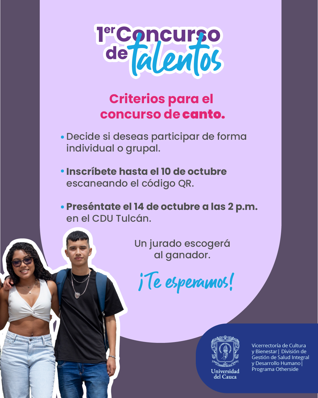 1er Concurso de Talentos - Criterios para en concurso de canto