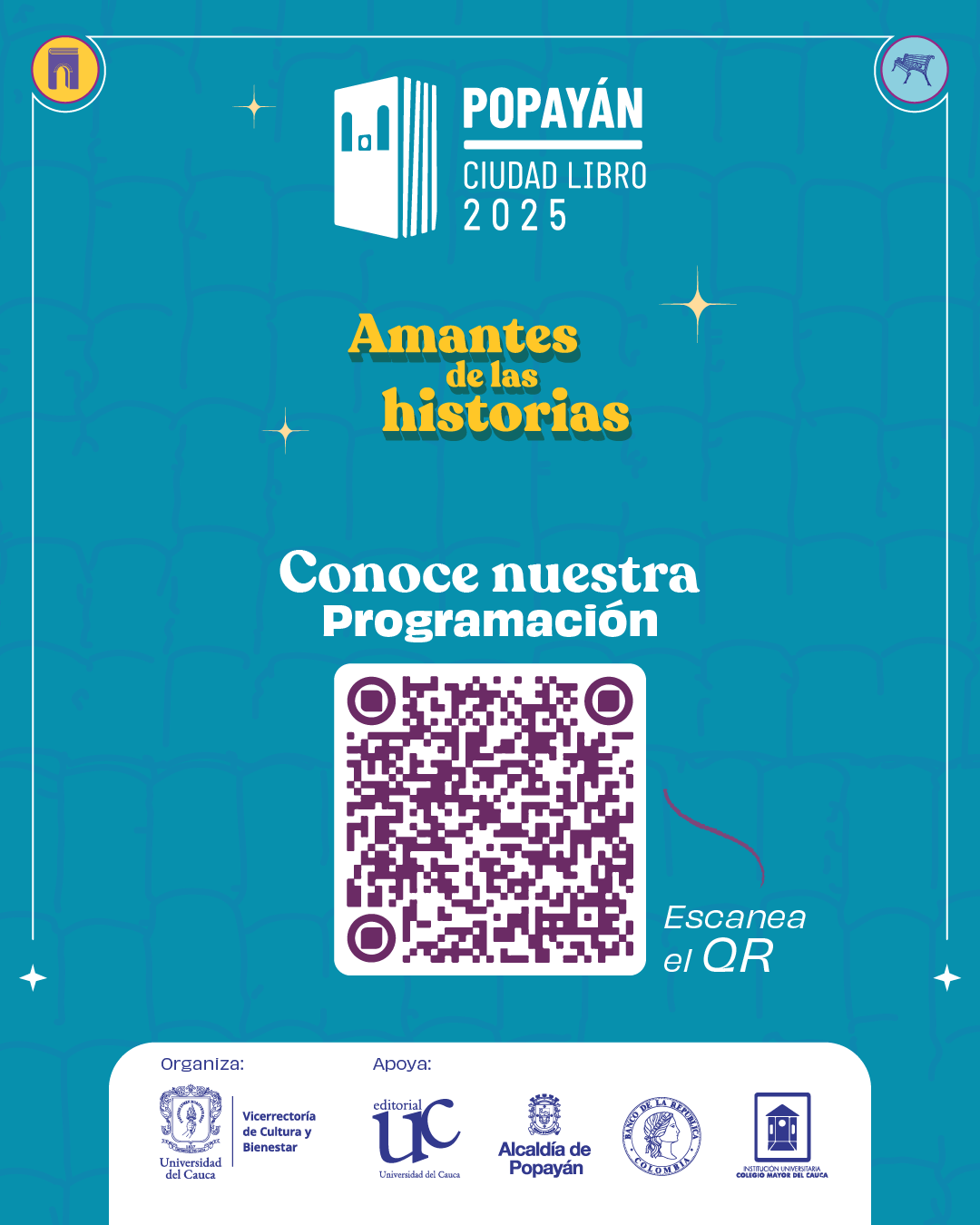 Conoce la programación oficial de Popayán Ciudad Libro 2025!
