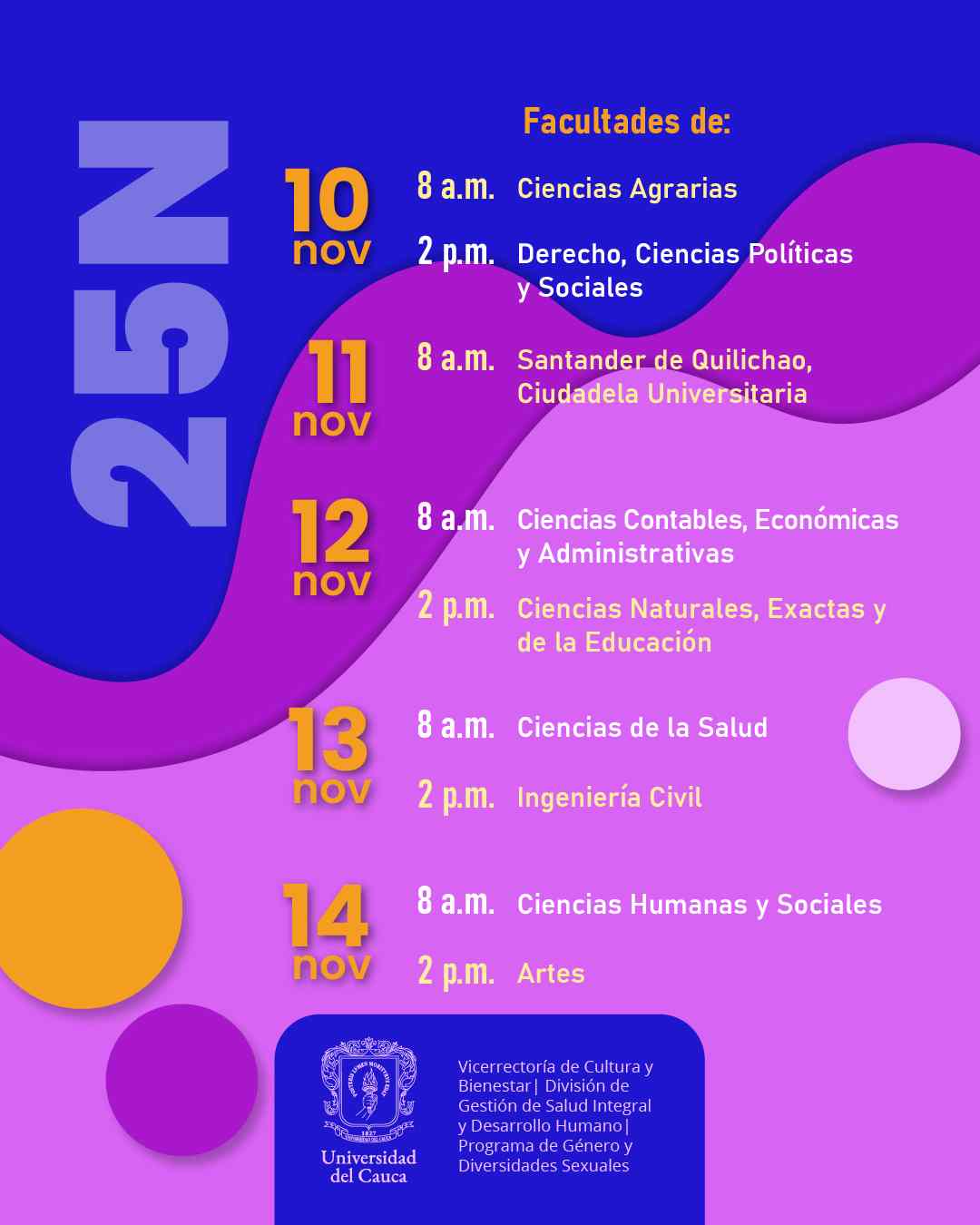 En Unicauca conmemoramos el 25N