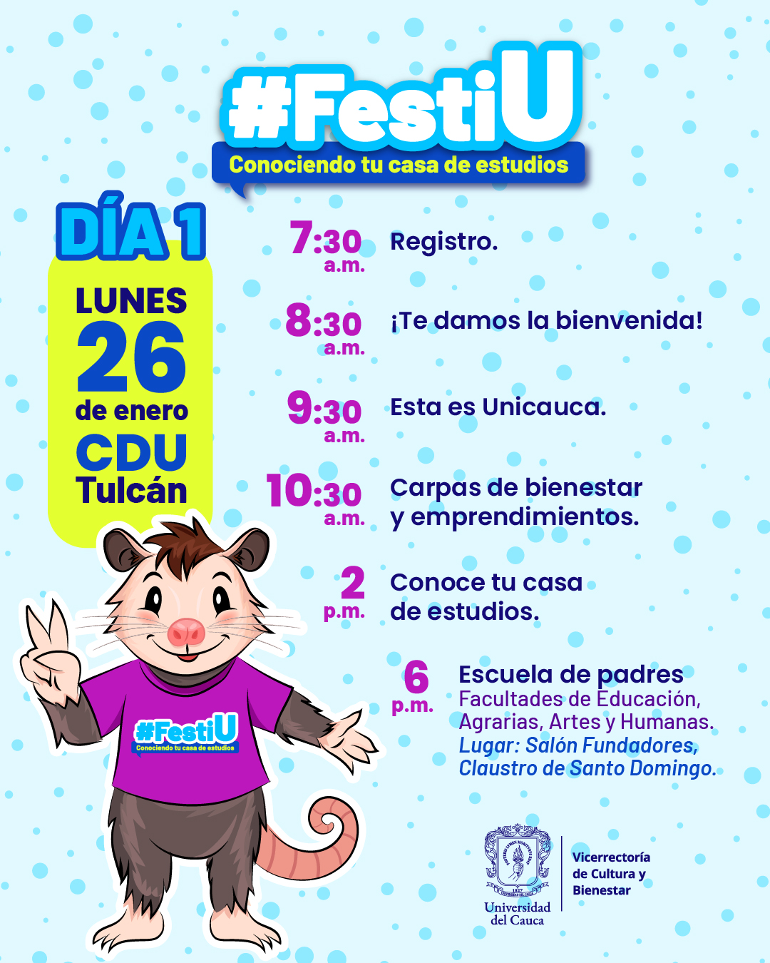 FestiU Conociendo Tu Casa de Estudio - Día 1