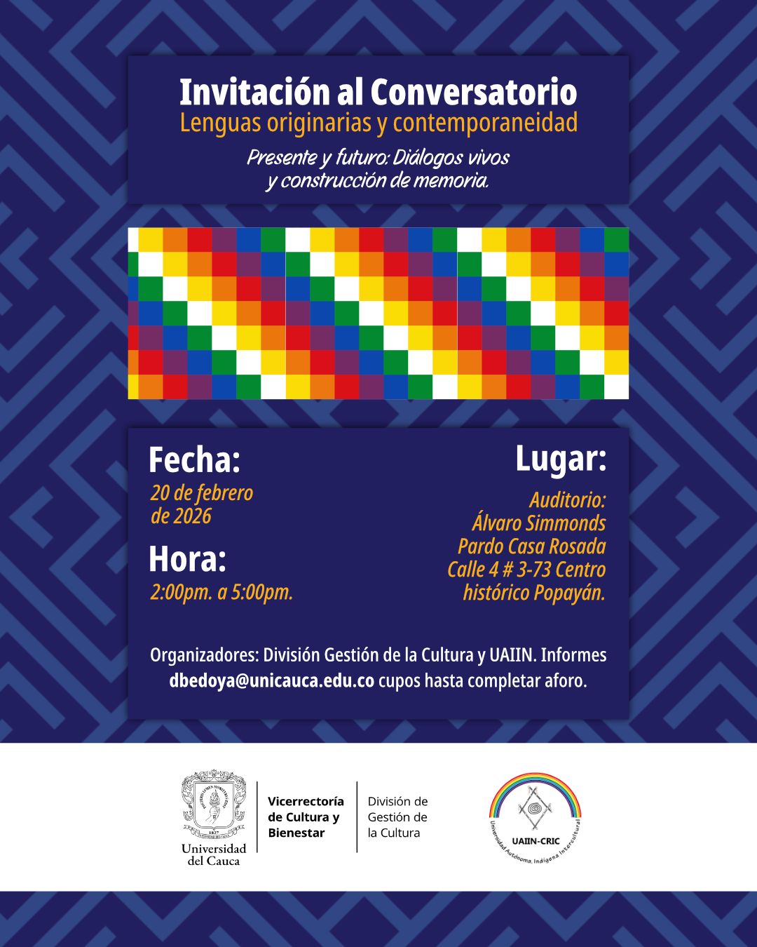 Conversatorio Lenguas Originarias y Contemporaneidad