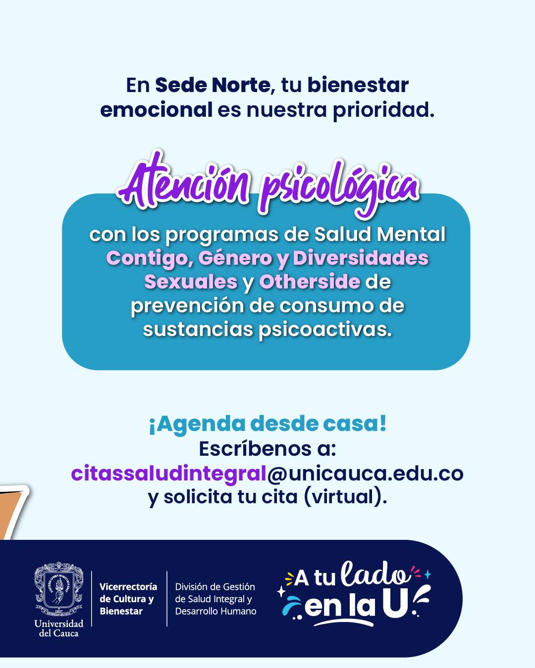 Atención Psicológica Sede Norte