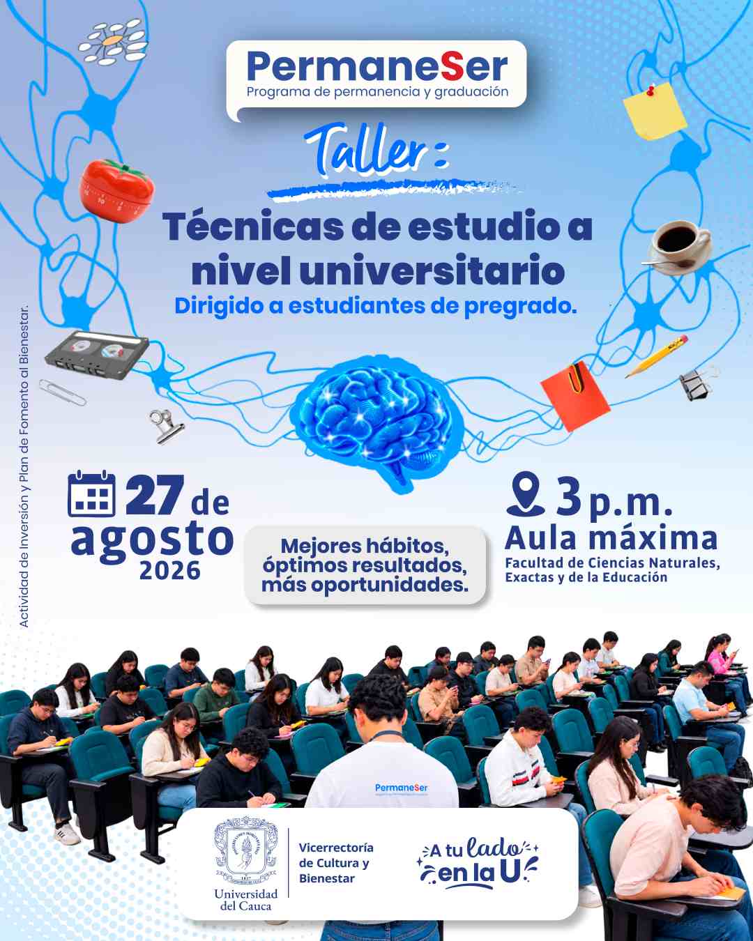 Taller Técnicas de estudio a nivel universitario