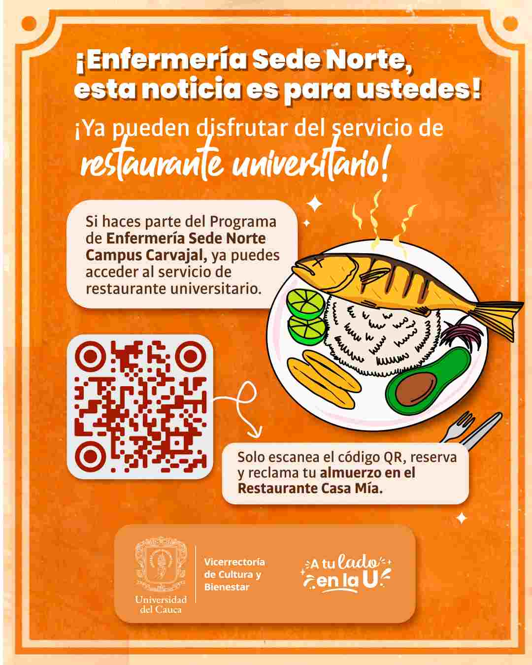 Ya pueden disfrutar del servicio de restaurante universitario