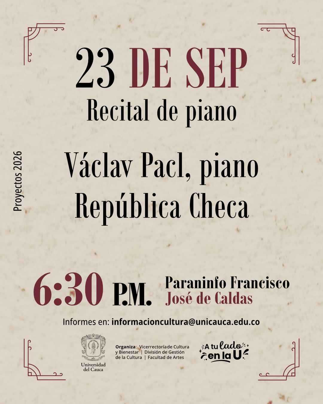 V Festival Internacional de Piano - Recital de Piano 