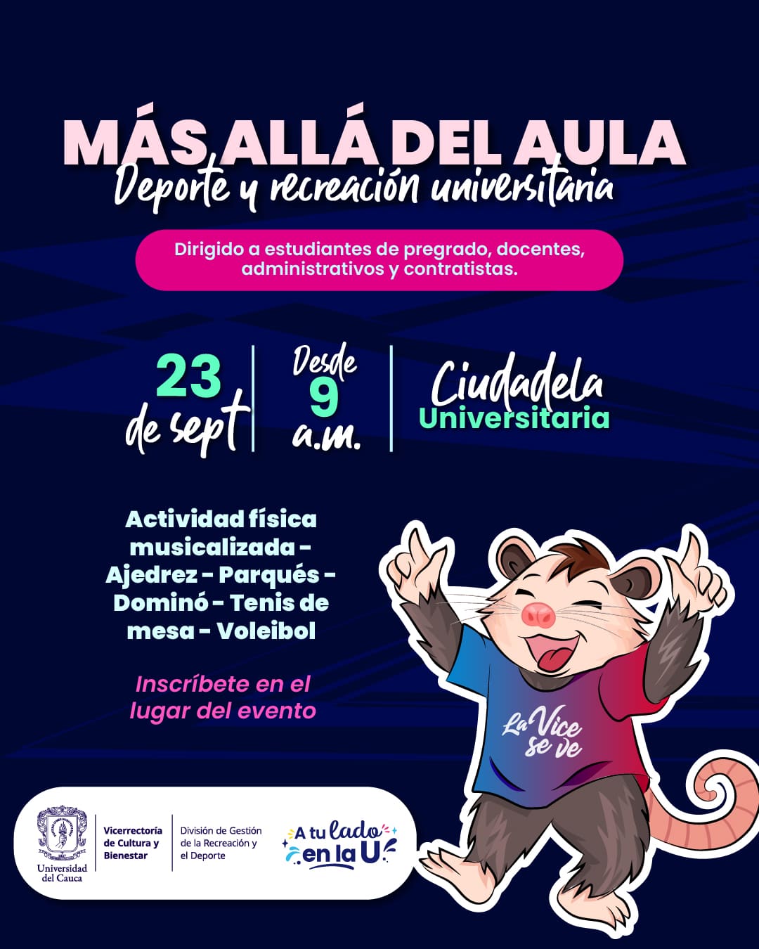 Más Allá del Aula, Deporte y Recreación Universitaria