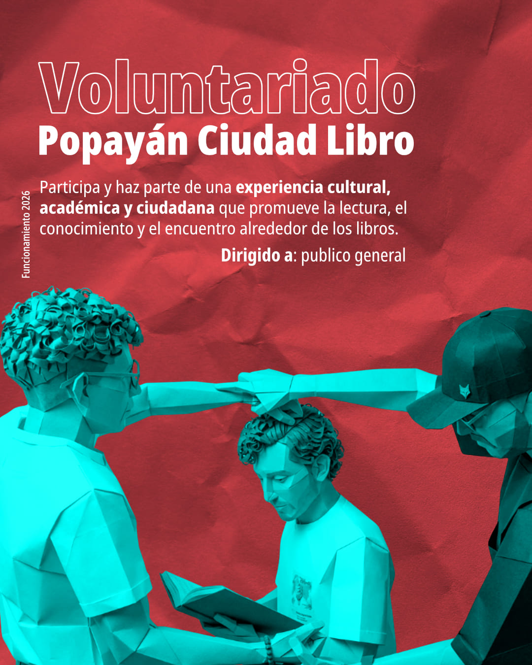 Voluntariado Popayán Ciudad Libro 2026