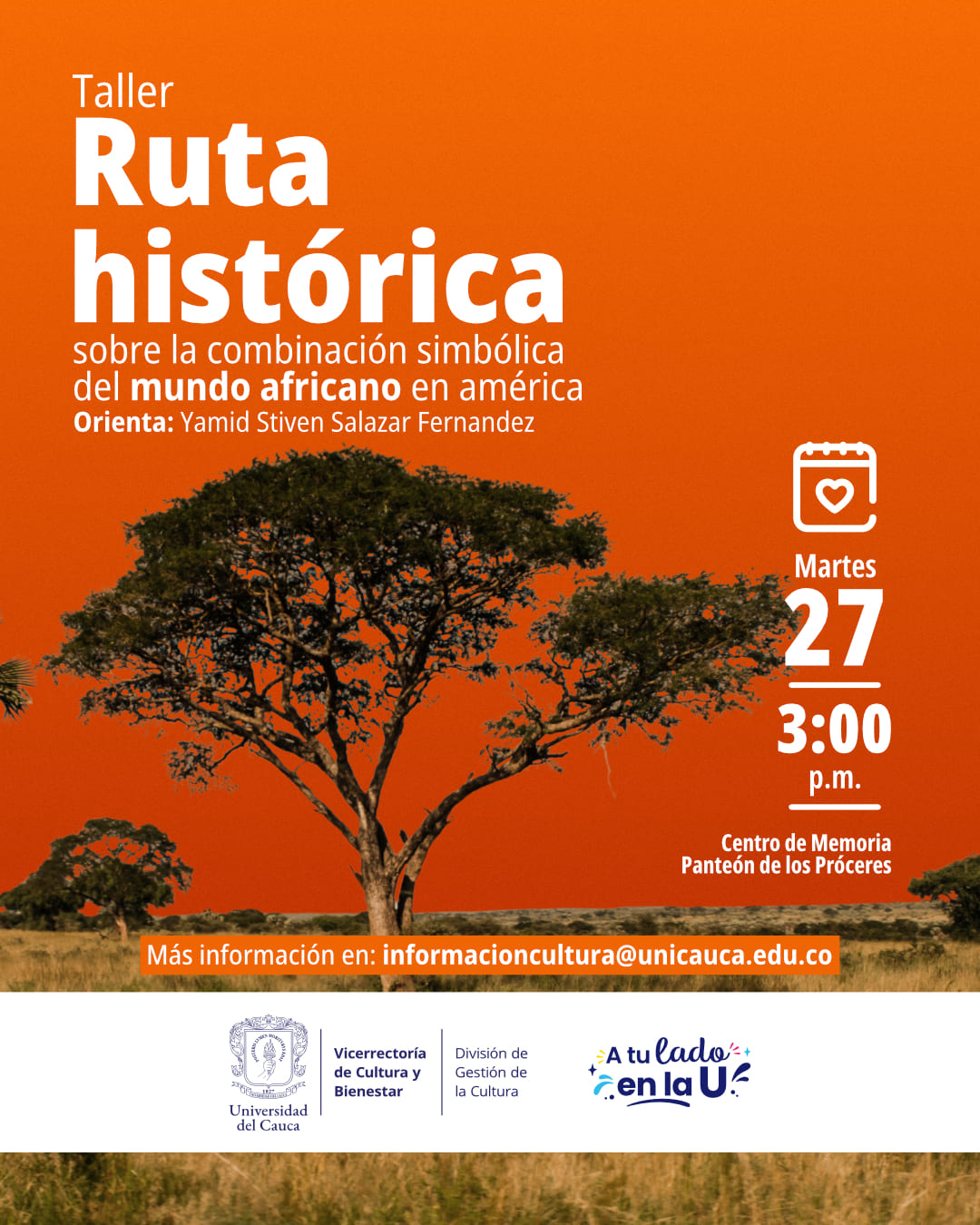 Taller Ruta histórica sobre la combinación simbólica del mundo africano en América.