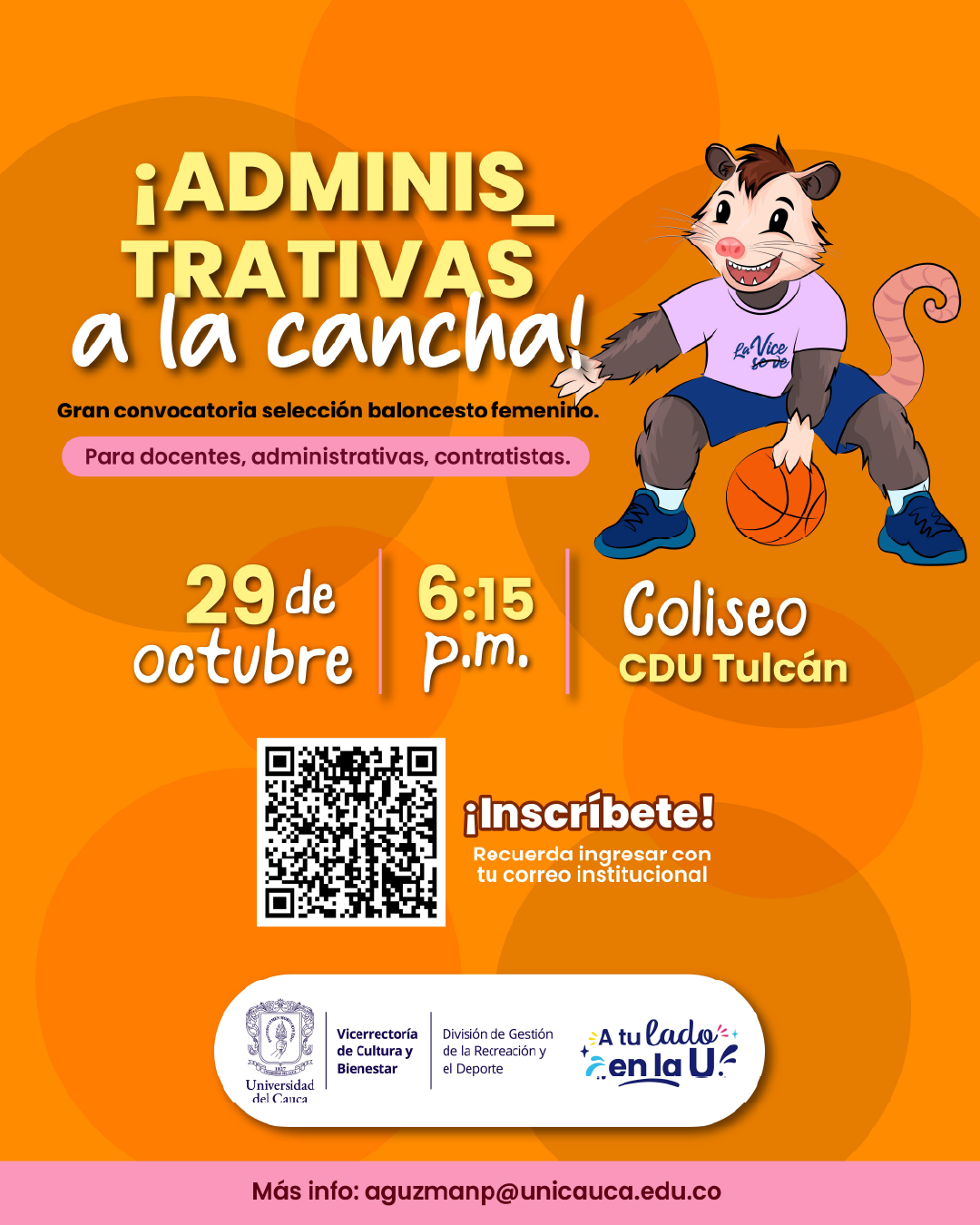Administrativas a la cancha