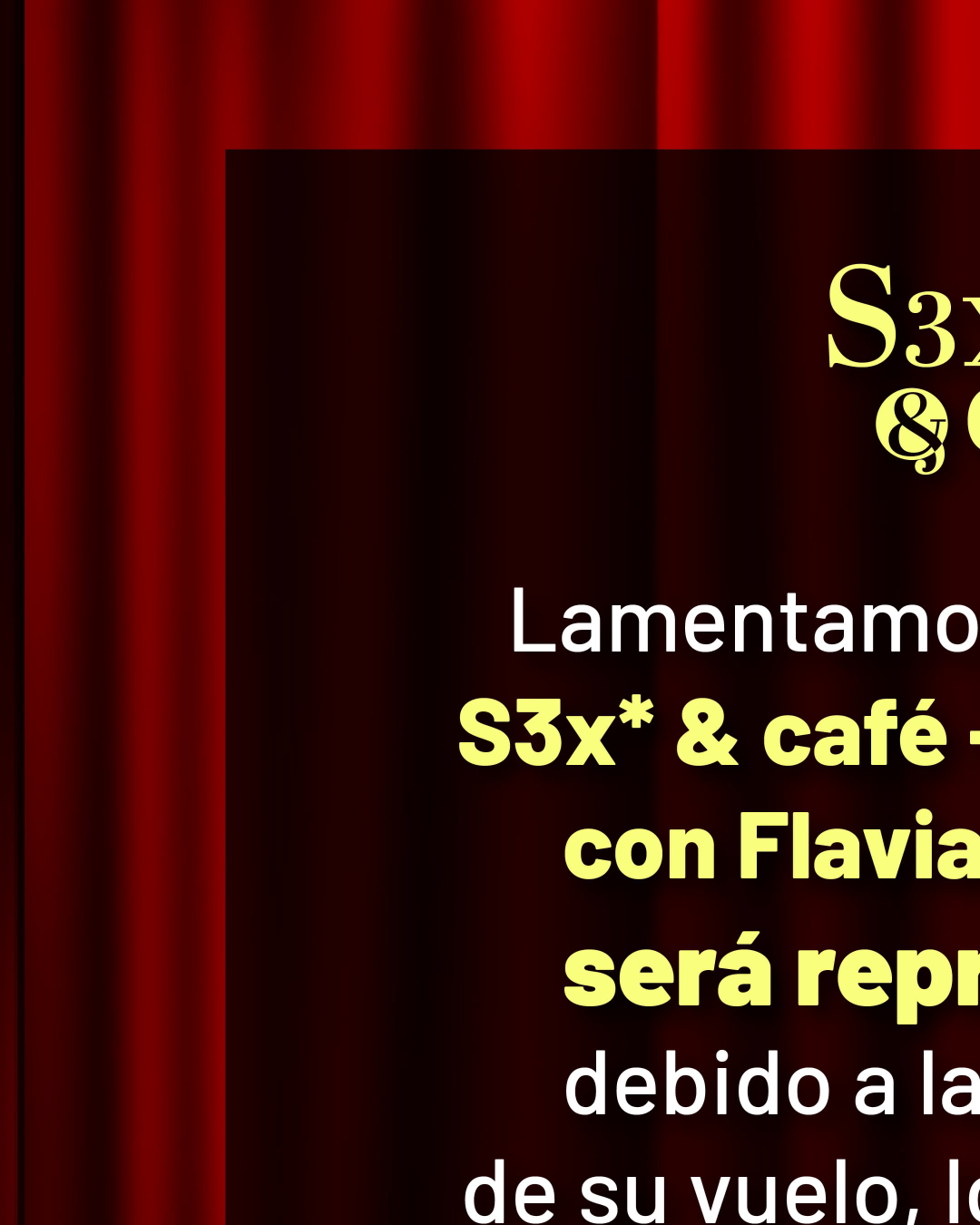 Sexo y Café (Reprogramación)