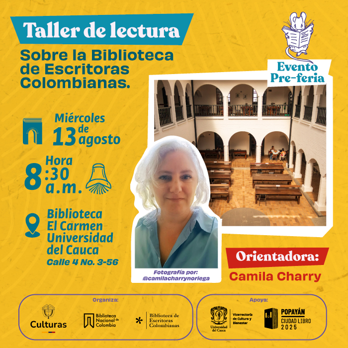 Taller de lectura sobre Biblioteca de Escritoras Colombianas