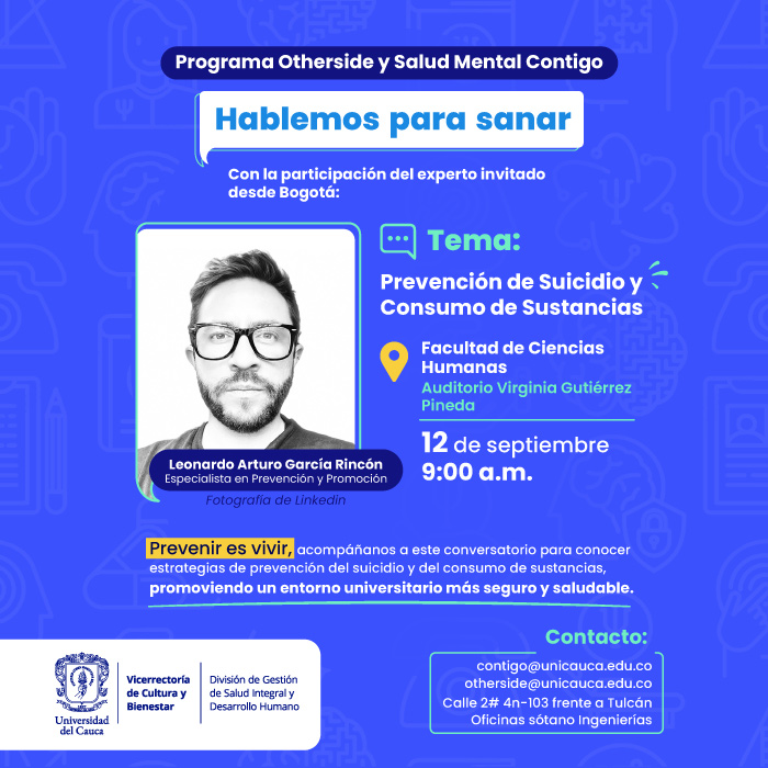 Programa Other Side y Salud Mental Contigo. Hablemos para sanar