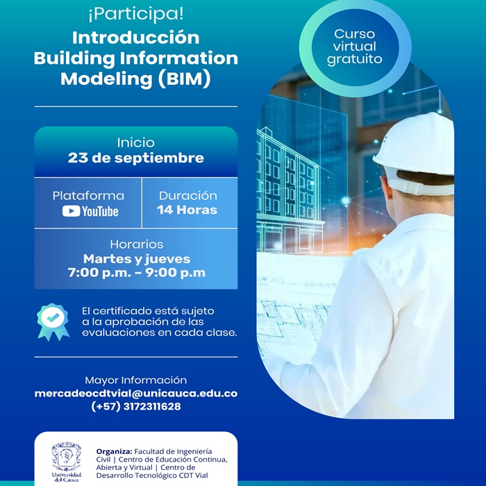 Curso Virtual Gratuito: Introducción a Building Information Modeling (BIM)