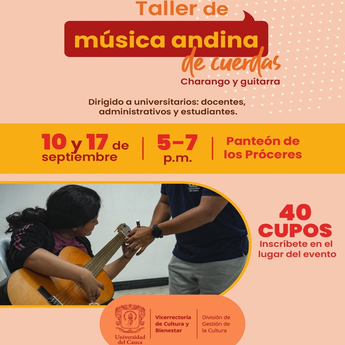 Taller de música andina de cuerdas. Charango y guitarra