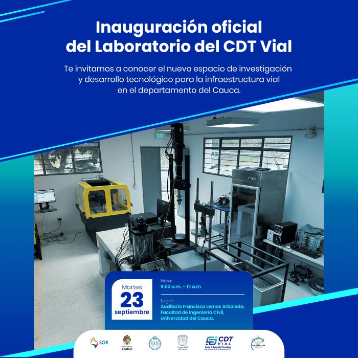 Inauguración Laboratorio del CDT Vial 