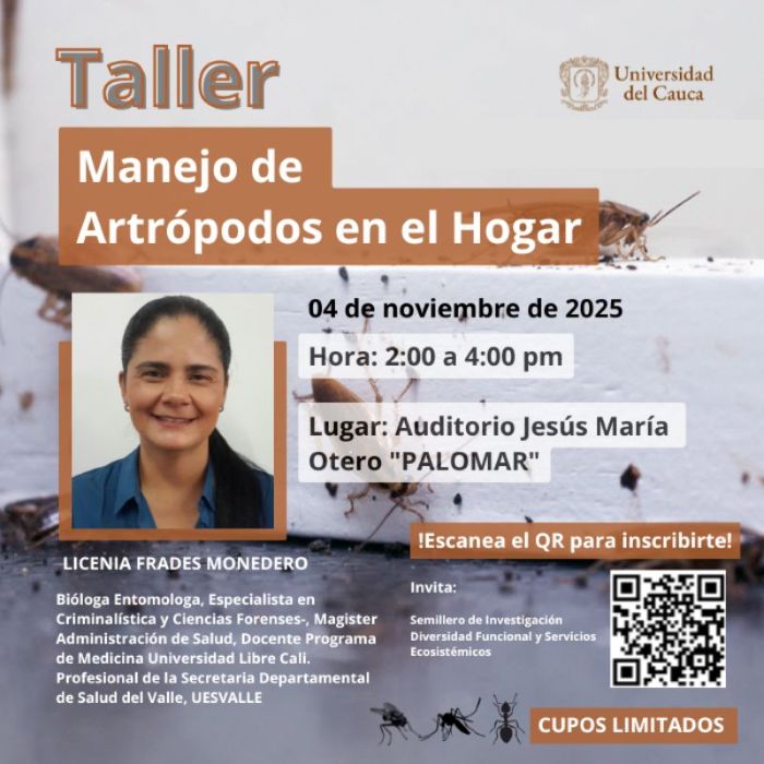 Taller: Manejo de artrópodos en el hogar