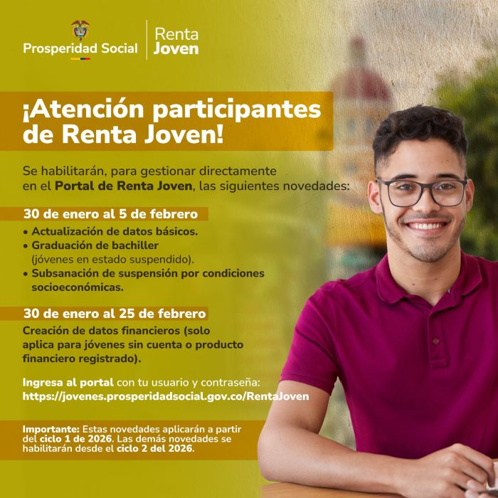 ¡Atención participantes de #RentaJoven!
