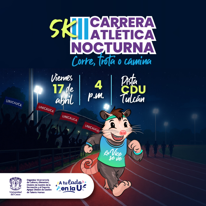 Carrera atlética nocturna 5K: corre, trota o camina en el CDU Tulcán