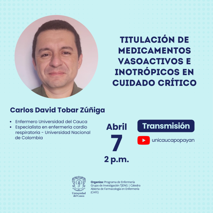 Cátedra CAFÉ: Titulación de medicamentos vasoactivos e inotrópicos en cuidado crítico