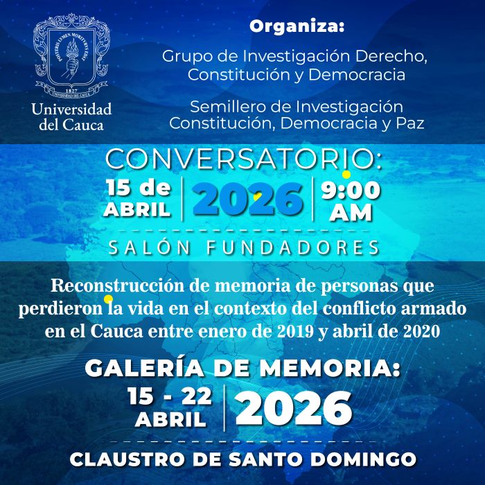 Conversatorio y Galería de Memoria: reconstruyendo historias en el Cauca