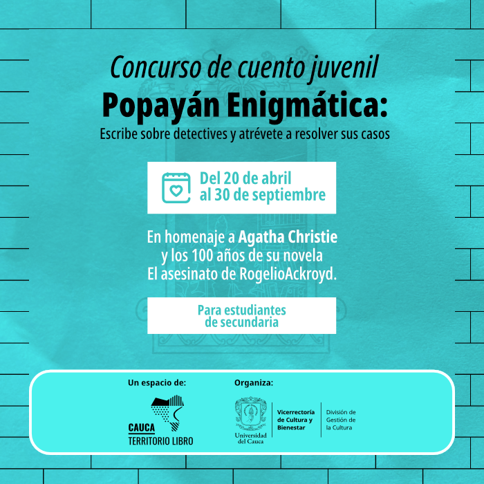 Concurso de cuento juvenil “Popayán Enigmática”
