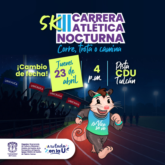 Carrera atlética nocturna 5K: corre, trota o camina en el CDU Tulcán