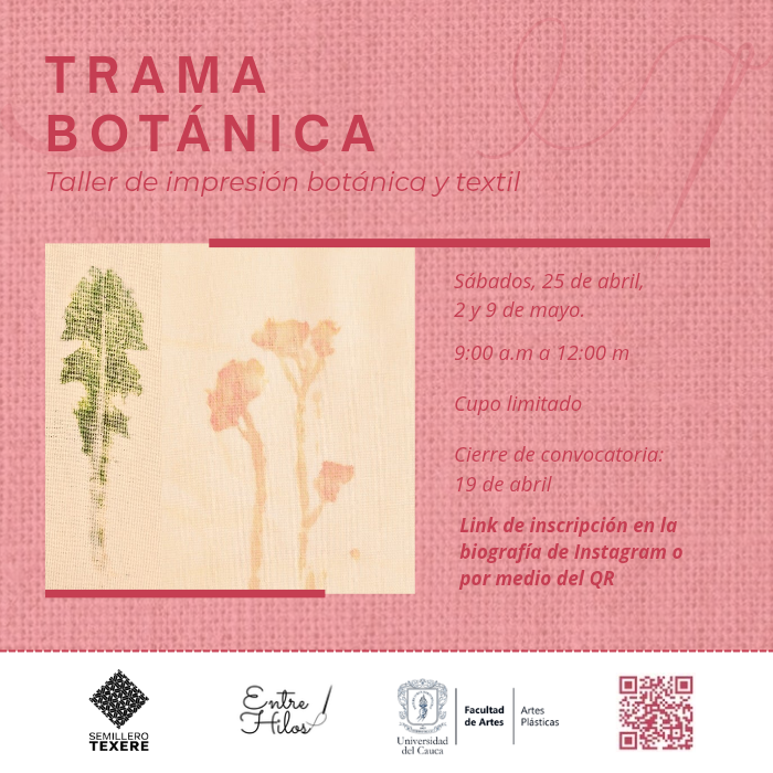 Trama Botánica: taller de impresión botánica y textil