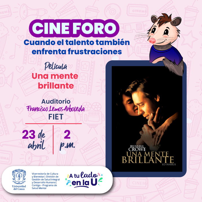 Cine foro “Cuando el talento también enfrenta frustraciones”