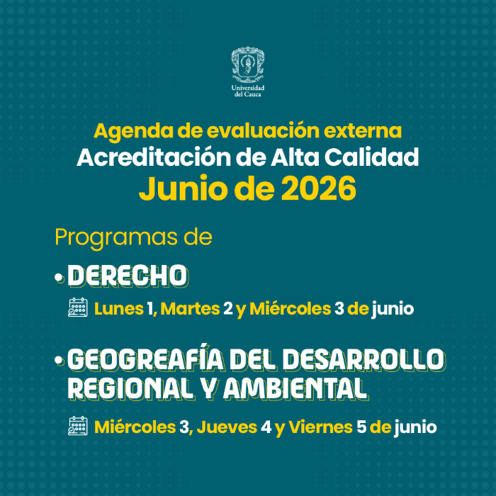 Agenda de Visita de Evaluación Externa Programas Geografía