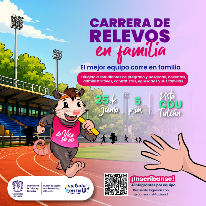 Carrera de relevos en familia