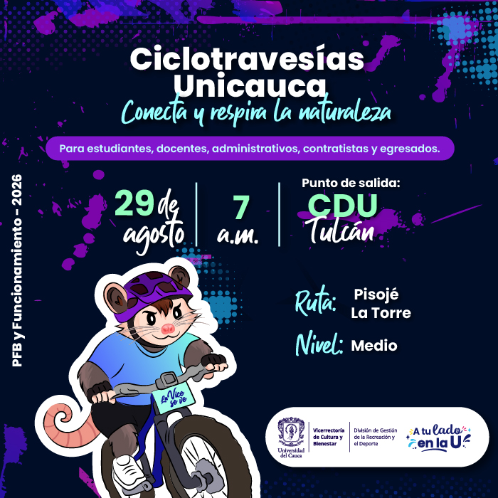 Ciclotravesía Unicauca – Ruta Pisojé – La Torre
