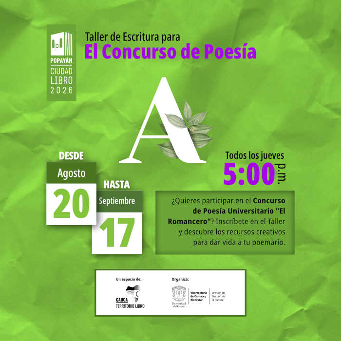 Taller de Escritura para el Concurso de Poesía