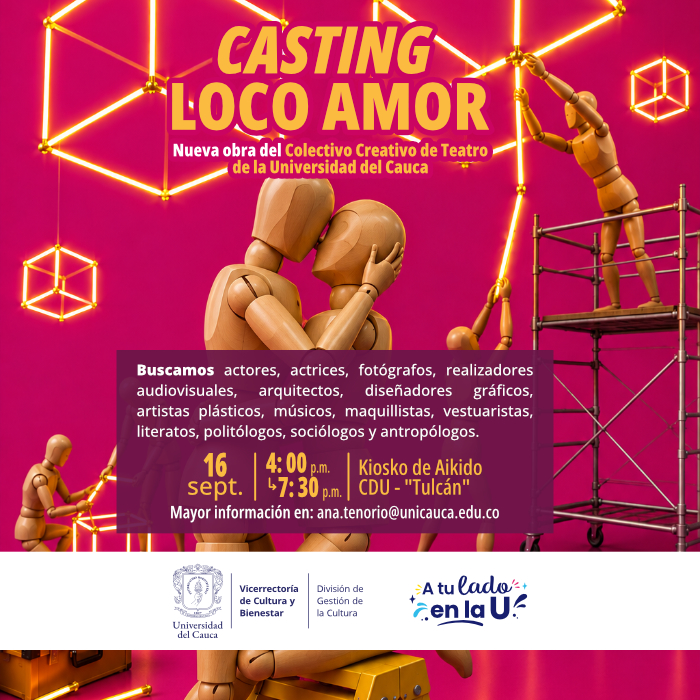 Casting para la obra «Loco Amor»