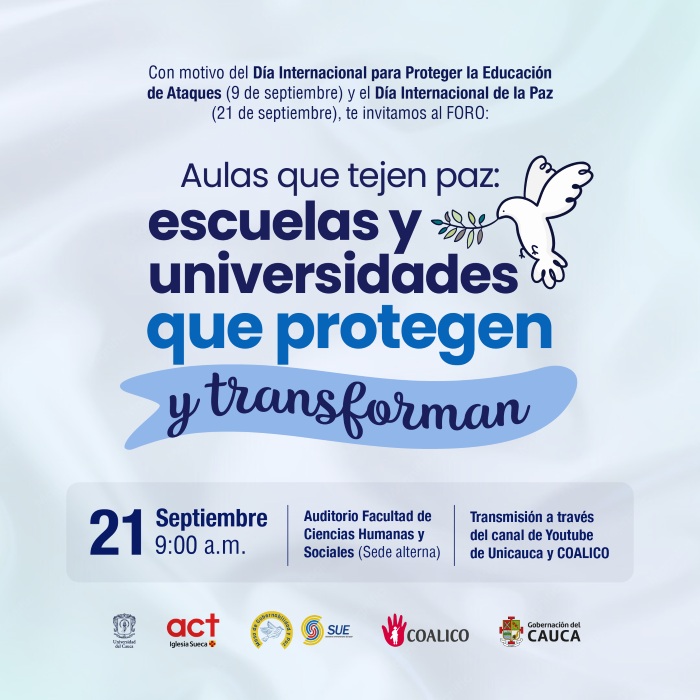 Aulas que Tejen Paz: Escuelas y Universidades que Protegen y Transforman 
