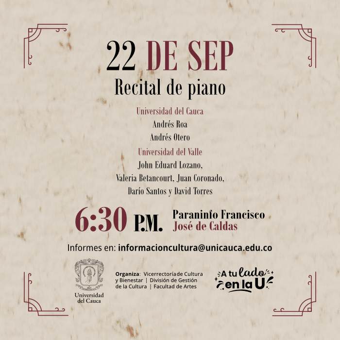 V Festival Internacional de Piano - Recital de Piano 