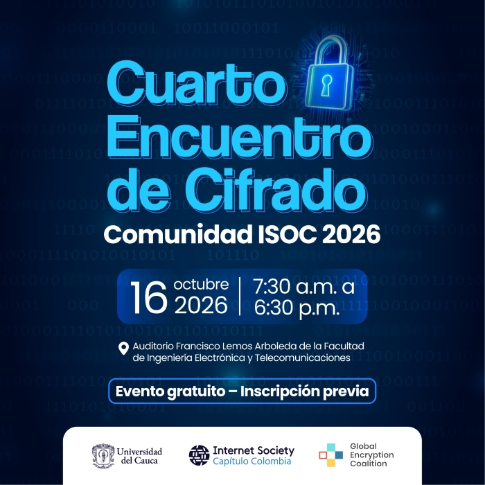 Cuarto Encuentro de Cifrado (Global Encryption Day) – Comunidad ISOC 2026 