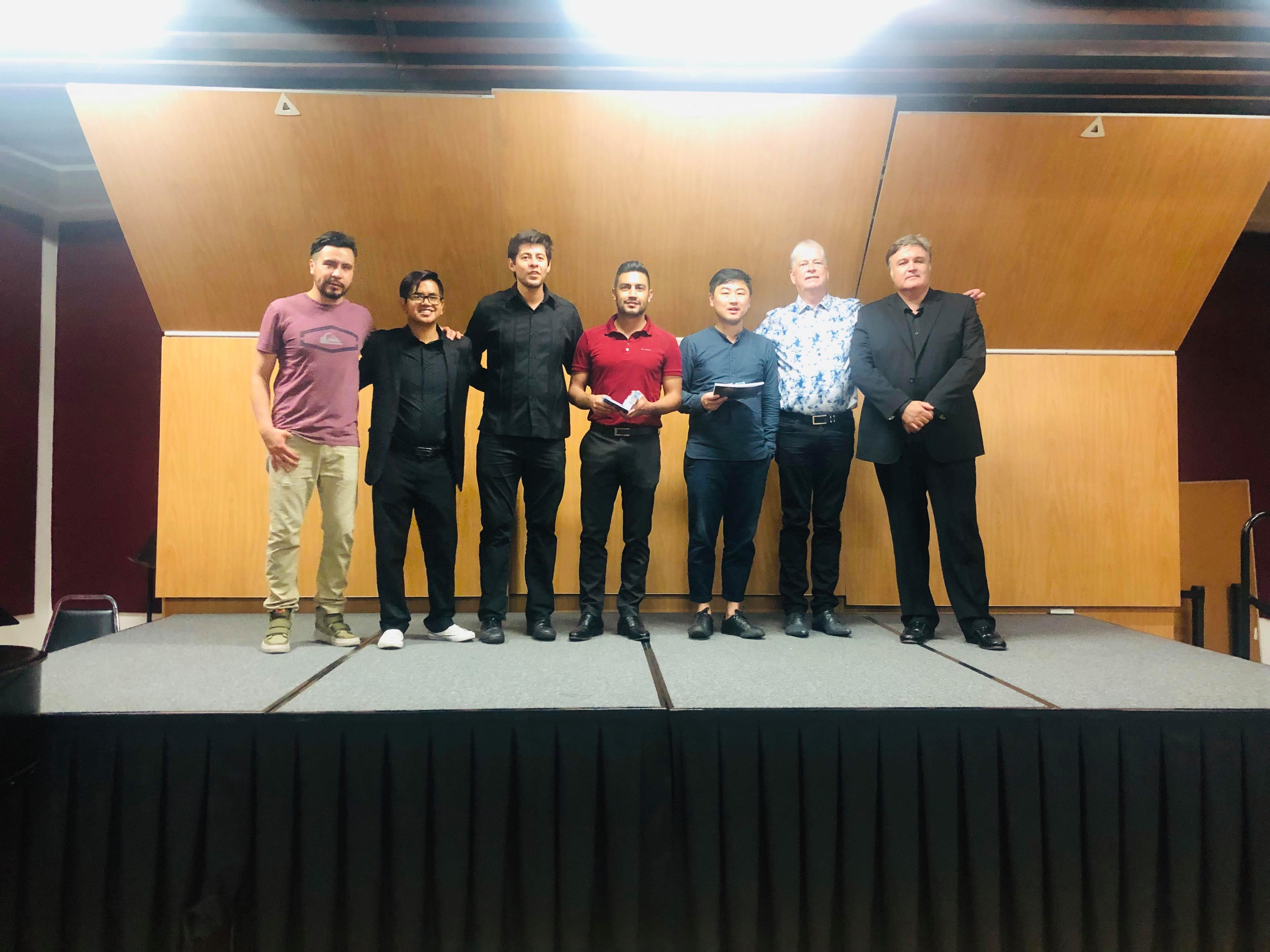 Premiación de Gonzalo Quintero.