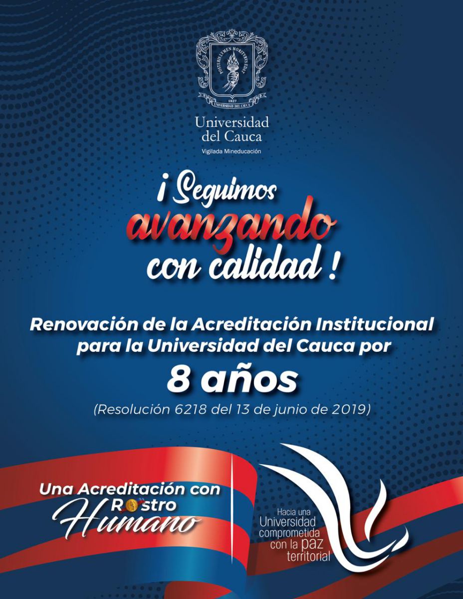 Imagen Gráfica Reacreditación Universidad del Cauca