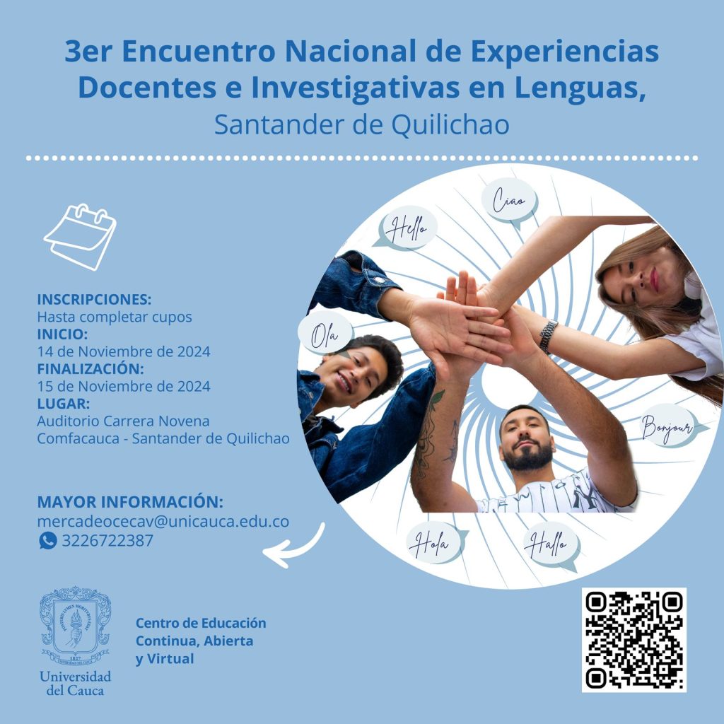 Imagen de er Encuentro Nacional de Experiencias Docentes e Investigativas en Lenguas, Santander de Quilichao