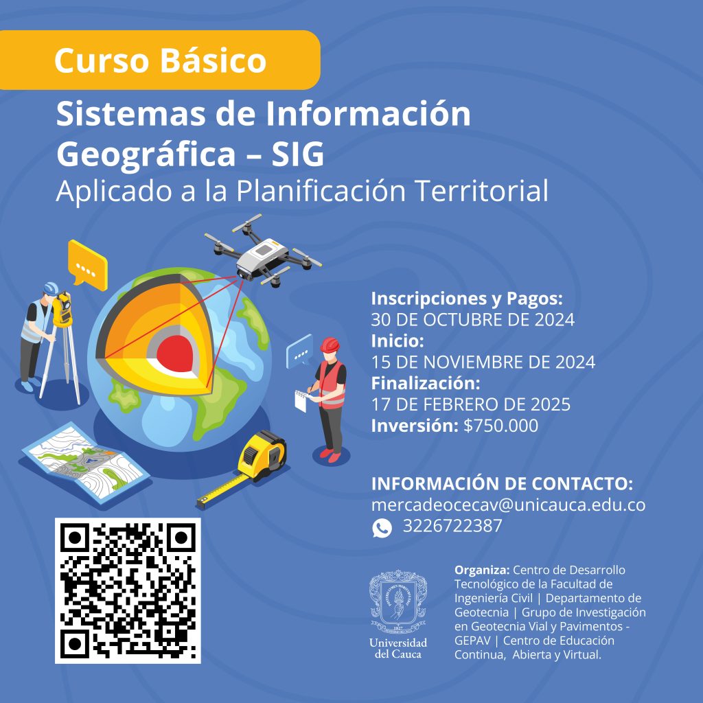 Imagen de Curso Básico de Sistemas e Información Geográfica – SIG Aplicado a la Planificación Territorial