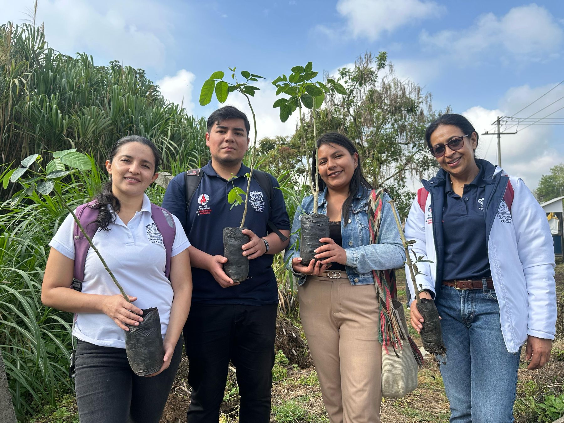 Imagen de integrantes del Equipo Ambiental Unicauca