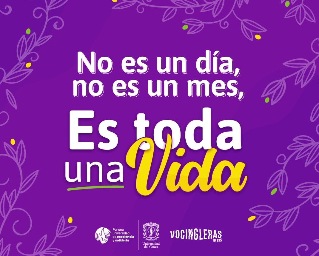 Imagen de conmemoración del Día Internacional de las Mujeres Trabajadoras en Unicauca
