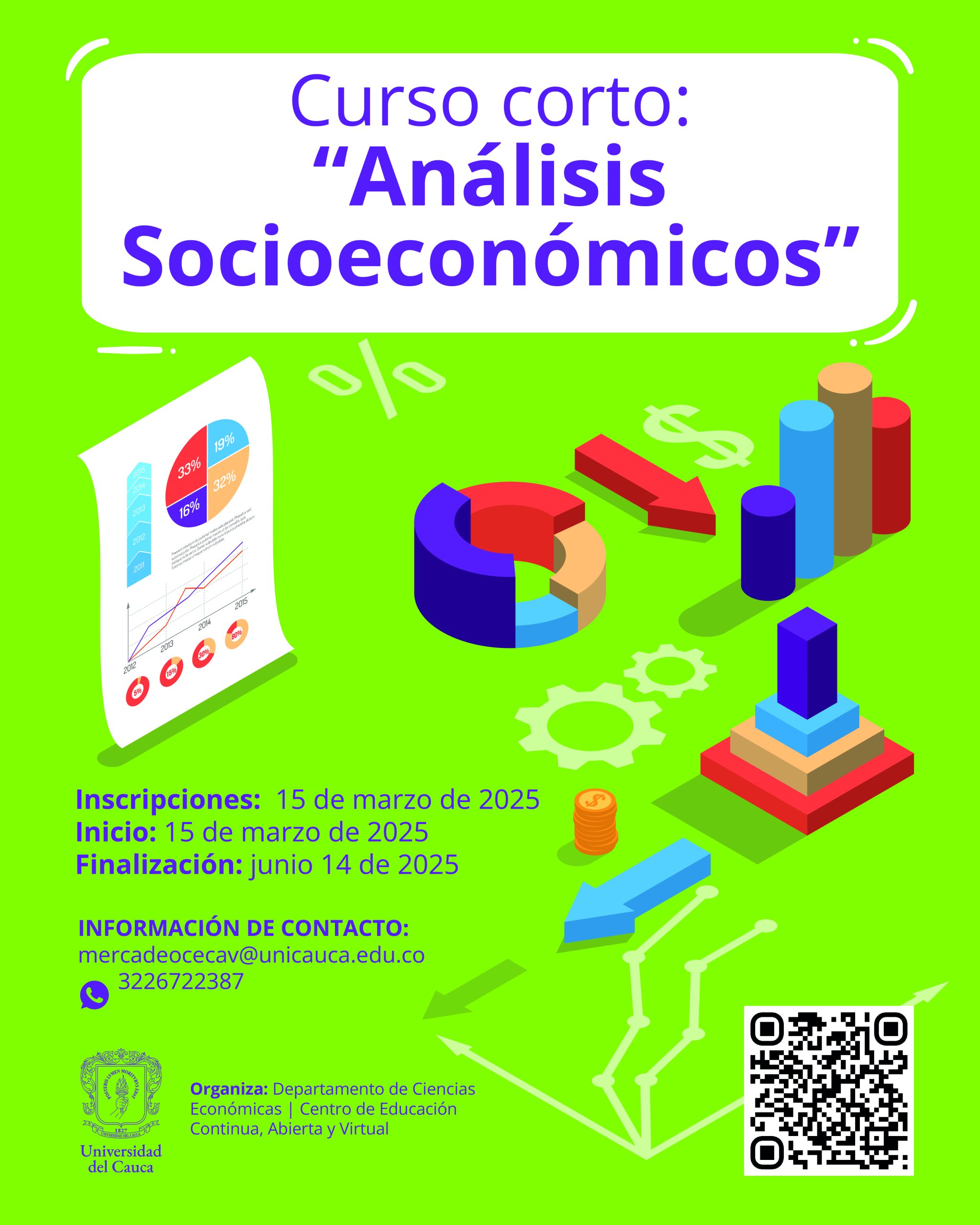 Imagen de Curso corto Análisis socioeconómicos