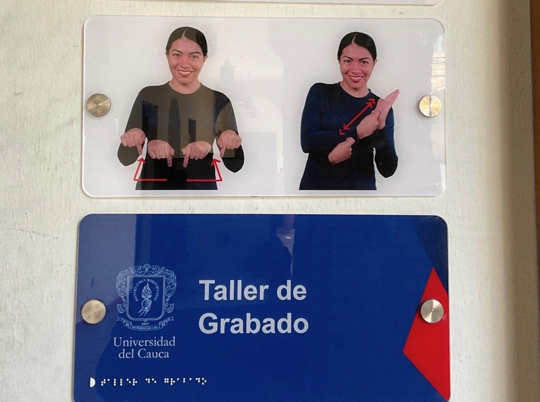 Imagen de señalética Facultad de Artes