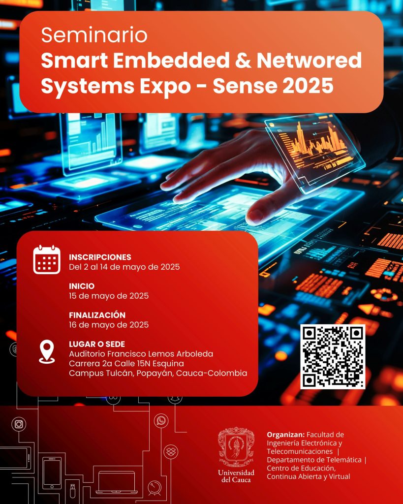 Imagen de Seminario Smart Embedded & Networked Systems Expo - SENSE 2025