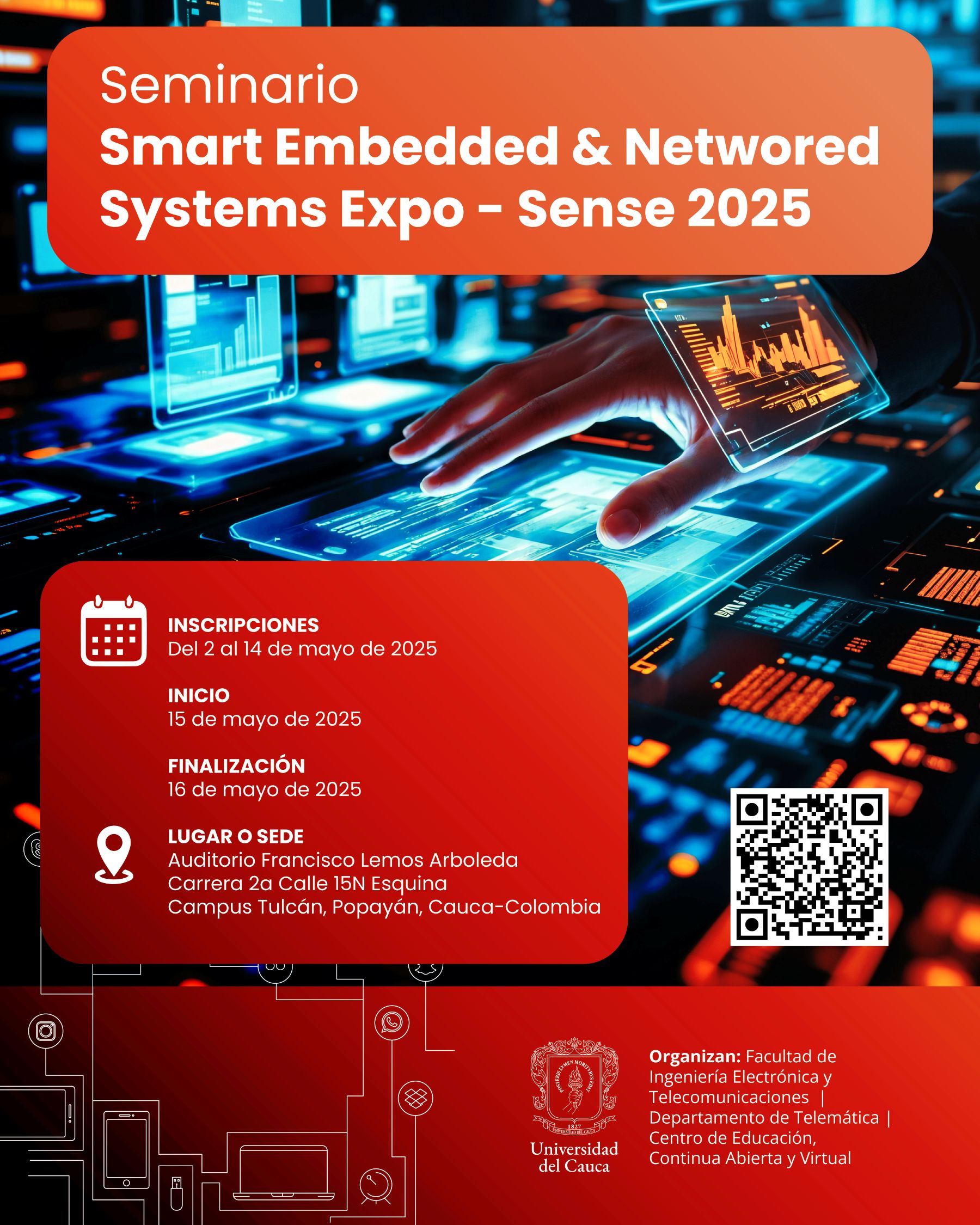 Imagen de Seminario Smart Embedded & Networked Systems Expo - SENSE 2025